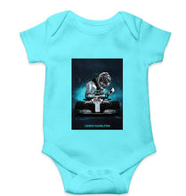 Load image into Gallery viewer, Lewis Hamilton F1 Kids Romper For Baby Boy/Girl-0-5 Months(18 Inches)-Sky Blue-Ektarfa.online
