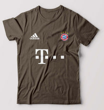 Load image into Gallery viewer, FC Bayern Munich 2021-22 T-Shirt for Men-S(38 Inches)-Olive Green-Ektarfa.online
