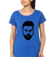 Load image into Gallery viewer, Virat Kohli T-Shirt for Women-Royal Blue-Ektarfa.online
