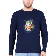 Load image into Gallery viewer, Tiger Full Sleeves T-Shirt for Men-Navy Blue-Ektarfa.online
