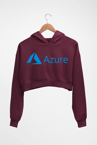 Azure Crop HOODIE FOR WOMEN-Maroon-Ektarfa.online
