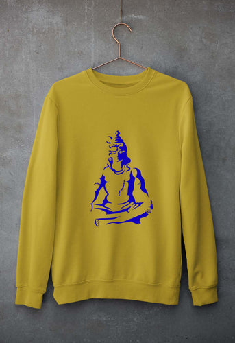 Mahakal Mahadev Bholenath Shiva Shivji Unisex Sweatshirt for Men/Women-Mustard yellow-Ektarfa.online