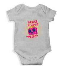 Load image into Gallery viewer, Psychedelic Music Peace Love Kids Romper For Baby Boy/Girl-0-5 Months(18 Inches)-Grey-Ektarfa.online
