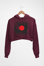 Load image into Gallery viewer, Marilyn Manson Crop HOODIE FOR WOMEN-Maroon-Ektarfa.online
