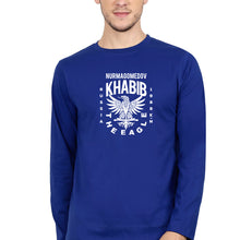 Load image into Gallery viewer, Khabib The Eagle Nurmagomedov Full Sleeves T-Shirt for Men-Royal Blue-Ektarfa.online
