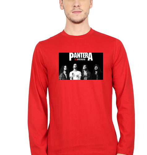 Pantera Full Sleeves T-Shirt for Men-Red-Ektarfa.online