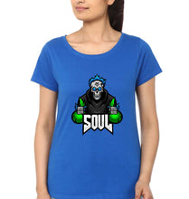 Load image into Gallery viewer, Battlegrounds Mobile India (BGMI) T-Shirt for Women-Royal Blue-Ektarfa.online
