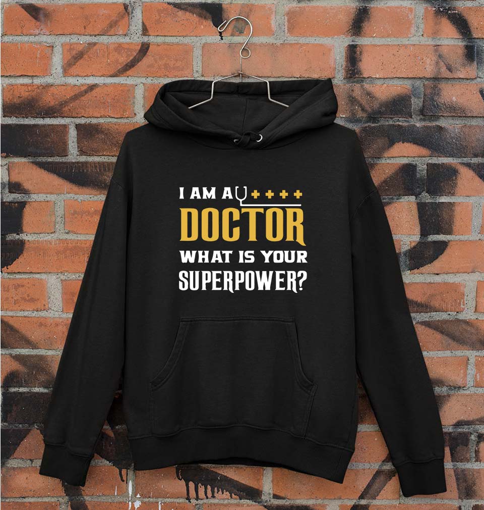 Doctor Unisex Hoodie for Men/Women-Black-Ektarfa.online
