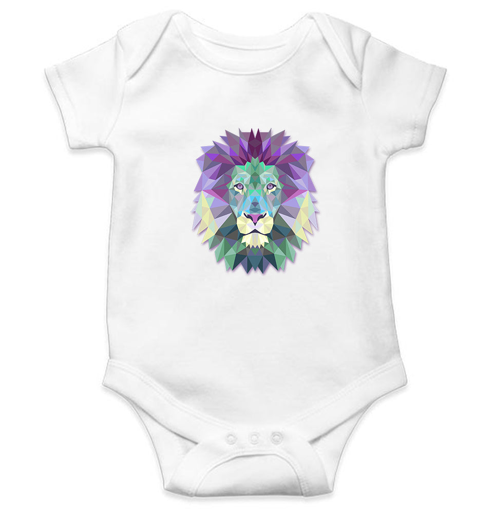 LION Kids Romper For Baby Boy/Girl-0-5 Months(18 Inches)-White-Ektarfa.online