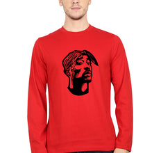 Load image into Gallery viewer, Tupac 2Pac Full Sleeves T-Shirt for Men-S(38 Inches)-Red-Ektarfa.online
