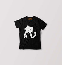 Load image into Gallery viewer, Cat T-Shirt for Boy/Girl-0-1 Year(20 Inches)-Black-Ektarfa.online
