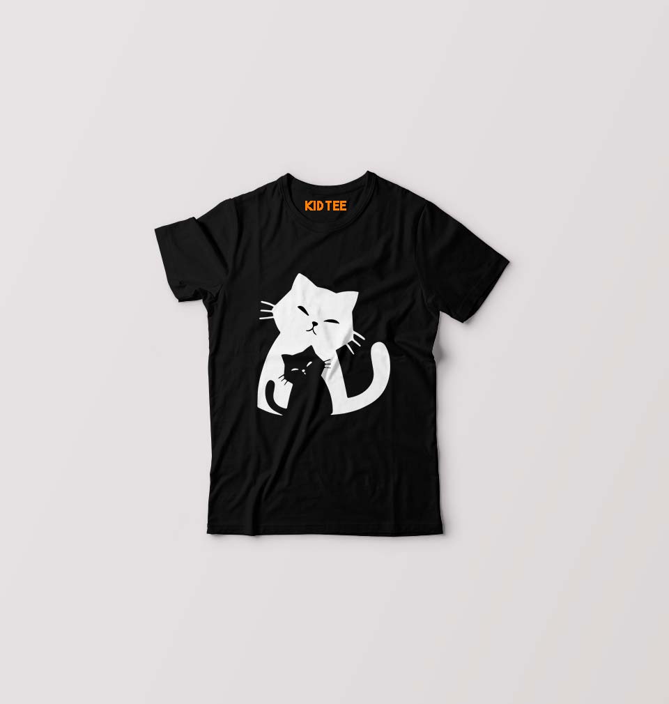 Cat T-Shirt for Boy/Girl-0-1 Year(20 Inches)-Black-Ektarfa.online