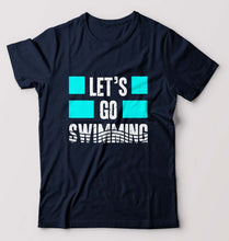 Load image into Gallery viewer, Swimming T-Shirt for Men-Navy Blue-Ektarfa.online

