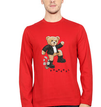 Load image into Gallery viewer, Domrebel Taddy Full Sleeves T-Shirt for Men-Red-Ektarfa.online
