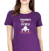 Load image into Gallery viewer, Goku Gym T-Shirt for Women-XS(32 Inches)-Purple-Ektarfa.online
