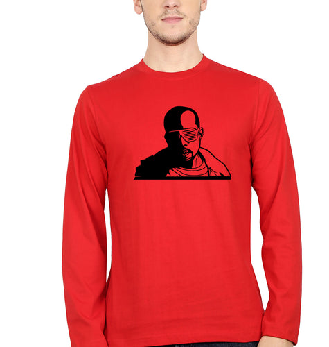 Kanye West Full Sleeves T-Shirt for Men-Red-Ektarfa.online