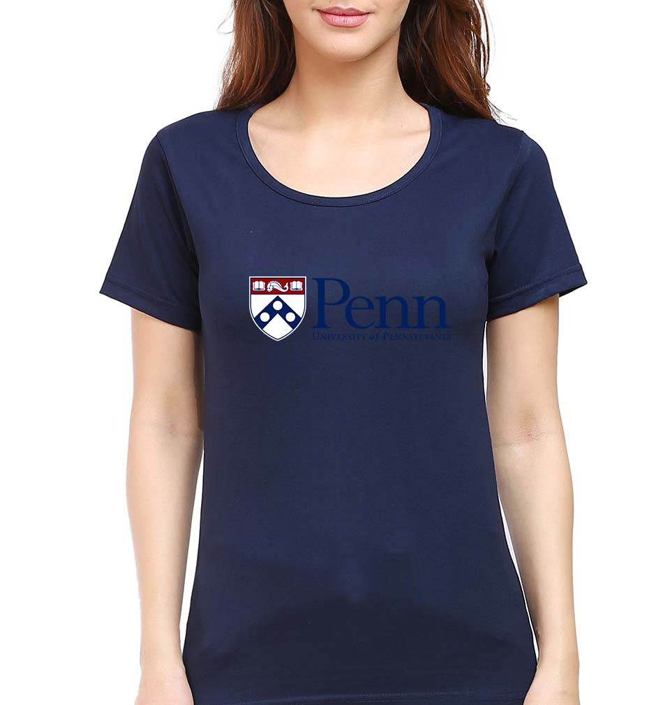 University of Pennsylvania T-Shirt for Women-Navy Blue-Ektarfa.online