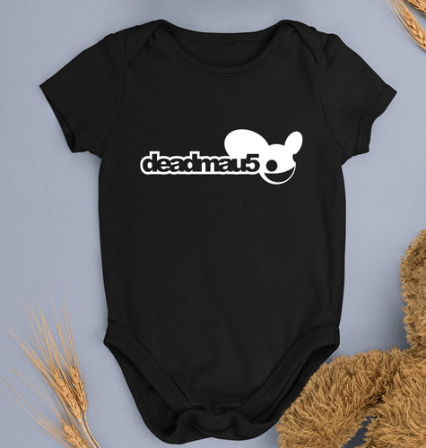 Deadmau5 Kids Romper For Baby Boy/Girl-0-5 Months(18 Inches)-Black-Ektarfa.online