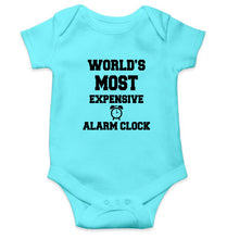 Load image into Gallery viewer, Expensive Alarm Clock Kids Romper For Baby Boy/Girl-0-5 Months(18 Inches)-Sky Blue-Ektarfa.online
