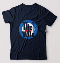 Load image into Gallery viewer, The Who Band T-Shirt for Men-S(38 Inches)-Navy Blue-Ektarfa.online
