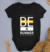 Load image into Gallery viewer, Runner Running Kids Romper For Baby Boy/Girl-0-5 Months(18 Inches)-Black-Ektarfa.online
