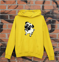 Load image into Gallery viewer, Pug Dog Unisex Hoodie for Men/Women-S(40 Inches)-Mustard Yellow-Ektarfa.online
