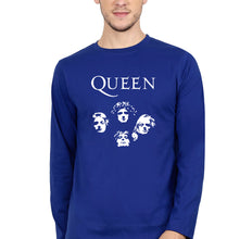 Load image into Gallery viewer, Queen Rock Band Full Sleeves T-Shirt for Men-Royal Blue-Ektarfa.online
