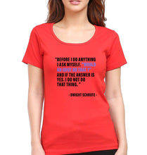 Load image into Gallery viewer, Dwight Schrute T-Shirt for Women-Red-Ektarfa.online
