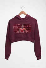 Load image into Gallery viewer, Sushil Kumar Crop HOODIE FOR WOMEN-Maroon-Ektarfa.online
