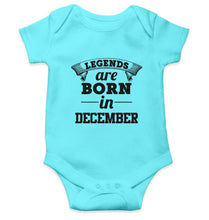 Load image into Gallery viewer, Legends are Born in December Kids Romper For Baby Boy/Girl-0-5 Months(18 Inches)-Sky Blue-Ektarfa.online
