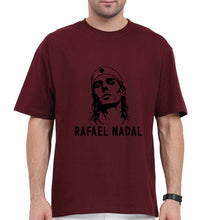 Load image into Gallery viewer, Rafael Nadal (RAFA) Oversized T-Shirt for Men-Maroon-Ektarfa.online
