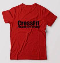 Load image into Gallery viewer, CrossFit T-Shirt for Men-S(38 Inches)-Red-Ektarfa.online
