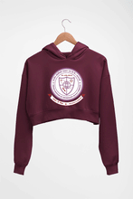 Load image into Gallery viewer, IIT (BHU) Varanasi Crop HOODIE FOR WOMEN-Maroon-Ektarfa.online
