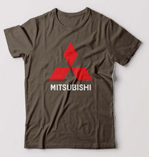 Load image into Gallery viewer, Mitsubishi T-Shirt for Men-S(38 Inches)-Olive Green-Ektarfa.online
