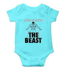 Load image into Gallery viewer, Gym Beast Kids Romper For Baby Boy/Girl-Sky Blue-Ektarfa.online
