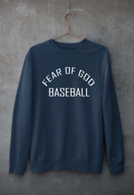 Load image into Gallery viewer, Fear of God Baseball Unisex Sweatshirt for Men/Women-Navy Blue-Ektarfa.online

