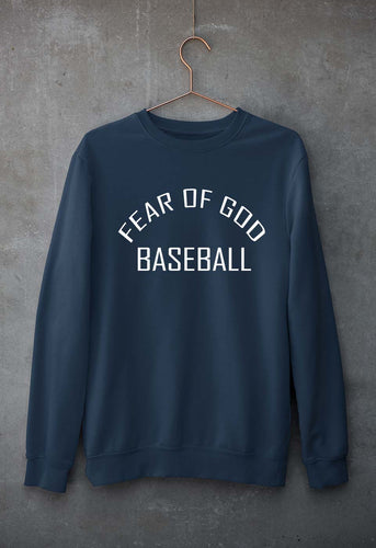Fear of God Baseball Unisex Sweatshirt for Men/Women-Navy Blue-Ektarfa.online