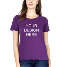 Load image into Gallery viewer, Customized-Custom-Personalized T-Shirt for Women-Purple-Ektarfa.online
