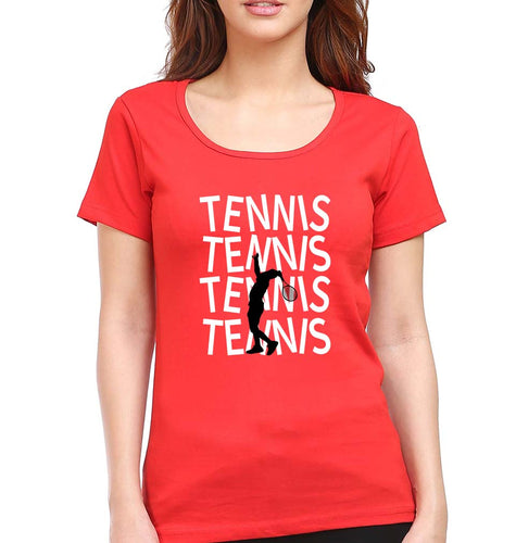 Tennis T-Shirt for Women-Red-Ektarfa.online