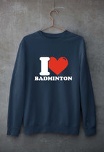 Load image into Gallery viewer, I Love Badminton Unisex Sweatshirt for Men/Women-Navy blue-Ektarfa.online
