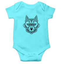 Load image into Gallery viewer, WOLF Kids Romper For Baby Boy/Girl-0-5 Months(18 Inches)-Sky Blue-Ektarfa.online
