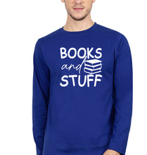 Load image into Gallery viewer, Books Full Sleeves T-Shirt for Men-Royal Blue-Ektarfa.online

