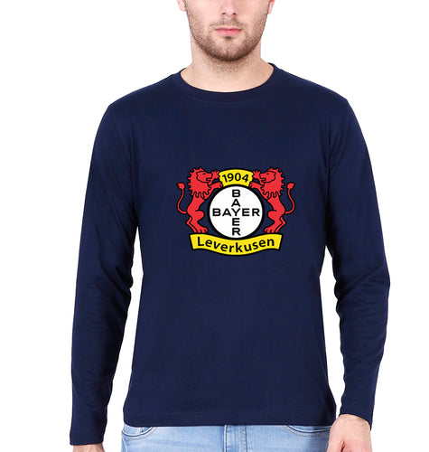 Leverkusen Full Sleeves T-Shirt for Men-Navy Blue-Ektarfa.online
