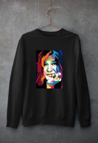 Janis Joplin Unisex Sweatshirt for Men/Women-Black-Ektarfa.online