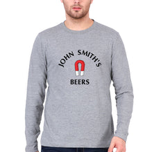 Load image into Gallery viewer, John Smith&#39;s Beers Full Sleeves T-Shirt for Men-Grey Melange-Ektarfa.online
