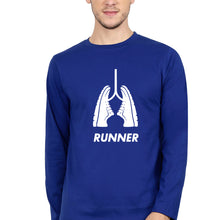 Load image into Gallery viewer, Runner Running Full Sleeves T-Shirt for Men-Royal Blue-Ektarfa.online
