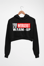 Load image into Gallery viewer, Gym Crop HOODIE FOR WOMEN-Black-Ektarfa.online
