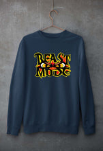 Load image into Gallery viewer, Gym Beast Unisex Sweatshirt for Men/Women-S(40 Inches)-Navy Blue-Ektarfa.online
