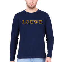 Load image into Gallery viewer, Loewe Full Sleeves T-Shirt for Men-S(38 Inches)-Navy Blue-Ektarfa.online
