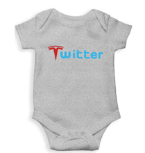 Load image into Gallery viewer, Elon Musk Twitter x Tesla Kids Romper For Baby Boy/Girl-Grey-Ektarfa.online
